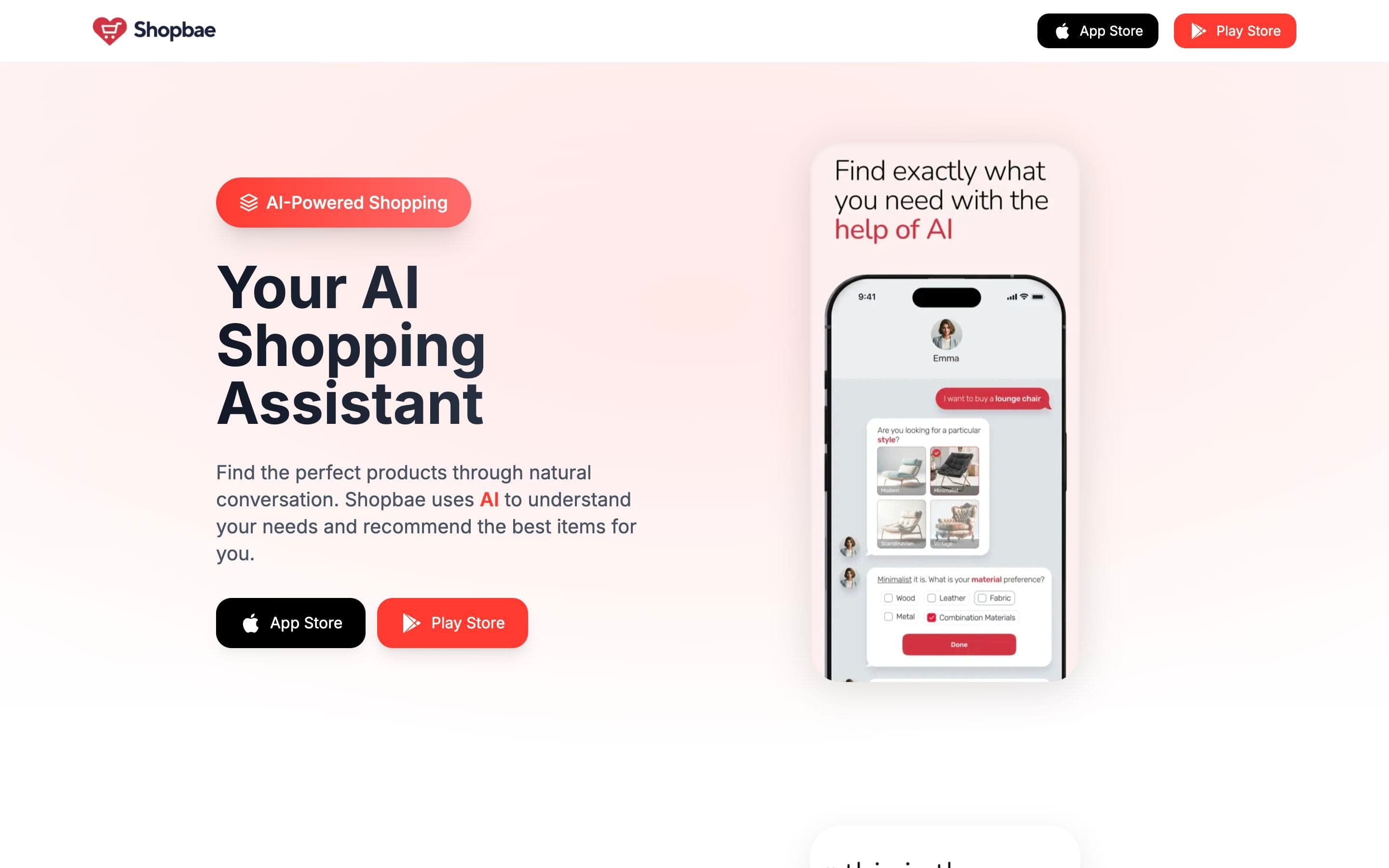 Shopbae website